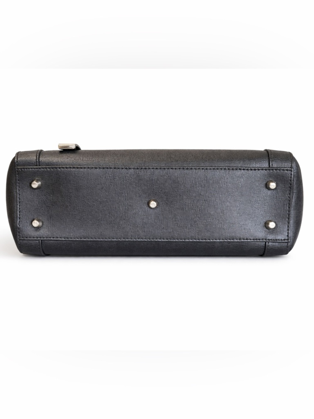 Furla Ginevra Leather Satchel in Onyx with Gold Hardware - Picture 8 of 11